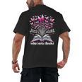Just a Girl Who Loves Books Reading Book Butterfly Bookworm Men's Back Print T-Shirt