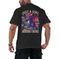 Just a Girl Who Loves Dragons And Books Dragon Men's Back Print T-Shirt Just a Girl Who Loves Dragons And Books Dragon Men's Back Print T-Shirt