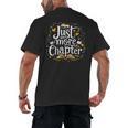 Just One More Chapter Bookish Book Reading Lover Heart Men's Back Print T-Shirt