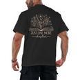 Just One More Chapter Bookish Book Reading Teal Beige Men's Back Print T-Shirt Just One More Chapter Bookish Book Reading Teal Beige Men's Back Print T-Shirt