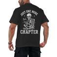 Just One More Chapter Skeleton Reader Reading Book Lover Men's Back Print T-Shirt Just One More Chapter Skeleton Reader Reading Book Lover Men's Back Print T-Shirt