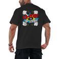 Kids Ka-Pow 2 Years Old Kids 2nd Birthday Comic Book Super Hero Men's Back Print T-Shirt Kids Ka-Pow 2 Years Old Kids 2nd Birthday Comic Book Super Hero Men's Back Print T-Shirt