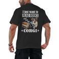 Kids Read Books & Pet My Blue Merle Corgi Lover Men's Back Print T-Shirt Kids Read Books & Pet My Blue Merle Corgi Lover Men's Back Print T-Shirt