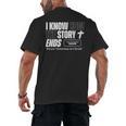 I Know How The Story Ends Book Of Revelation Jesus Is King Men's Back Print T-Shirt