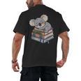 Koala Reading Book Pajama Sleep Men's Back Print T-Shirt Koala Reading Book Pajama Sleep Men's Back Print T-Shirt