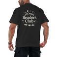 Late Night Readers Club Moon & Stars Book Lover Men's Back Print T-Shirt