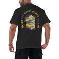 Let The Good Books Roll Mardi Gras Reading Men's Back Print T-Shirt