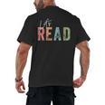 Let's Read Book Nerd Reading Book Lover Librarian Teacher Men's Back Print T-Shirt Let's Read Book Nerd Reading Book Lover Librarian Teacher Men's Back Print T-Shirt