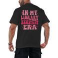 Librarian Assistant Shirt Books Reader Library Assistant Men's Back Print T-Shirt Librarian Assistant Shirt Books Reader Library Assistant Men's Back Print T-Shirt
