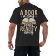 Librarian A Book A Day For Book Lover Reading Library Men's Back Print T-Shirt