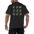 Librarian Book Lover Christmas Elf Reading Joy Men's Back Print T-Shirt