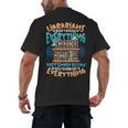 Librarian Book Lover Library Librarian Men's Back Print T-Shirt