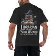 Librarian Because Book Wizard Isn't An Official Job Title Men's Back Print T-Shirt Librarian Because Book Wizard Isn't An Official Job Title Men's Back Print T-Shirt