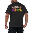 Librarian Let's All Go To The Library Cute Groovy Book Lover Men's Back Print T-Shirt