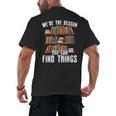 Librarian Reading Books Lover Library Men's Back Print T-Shirt Librarian Reading Books Lover Library Men's Back Print T-Shirt