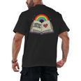 Libraries Are For Everyone Book LGBTQ Ally Gay Pride Month Men's Back Print T-Shirt Libraries Are For Everyone Book LGBTQ Ally Gay Pride Month Men's Back Print T-Shirt