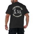 Libraries Are For Everyone Read Banned Book Librarian Reader Men's Back Print T-Shirt