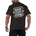 Library Book Fair Vibe Groovy Retro School Reading Nostalgic Men's Back Print T-Shirt Library Book Fair Vibe Groovy Retro School Reading Nostalgic Men's Back Print T-Shirt