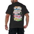 Life Of A Reader Book Lovers Book Nerds Bookworm Men's Back Print T-Shirt