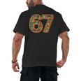 Literary 67 Bookshelf Six Seven Reading Meme Men's Back Print T-Shirt Literary 67 Bookshelf Six Seven Reading Meme Men's Back Print T-Shirt