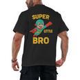 Little Cute Superhero Brother Comic Book Baby Bro Men's Back Print T-Shirt
