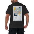 Little Miss Muffet Reading a Picture Book Men's Back Print T-Shirt Little Miss Muffet Reading a Picture Book Men's Back Print T-Shirt