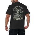 I Look Better Bent Over A Book Men's Back Print T-Shirt I Look Better Bent Over A Book Men's Back Print T-Shirt
