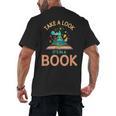 Take a Look It's In a Book Reading Teacher Book Lover Men's Back Print T-Shirt Take a Look It's In a Book Reading Teacher Book Lover Men's Back Print T-Shirt