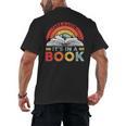 Take A Look It's In A Book Reading Book Vintage Rainbow Men's Back Print T-Shirt Take A Look It's In A Book Reading Book Vintage Rainbow Men's Back Print T-Shirt