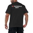 I Love Heart Fictional Men Simple Cute Reading Books Men's Back Print T-Shirt