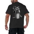 I Love Trashy Book Club Raccoon No Shelf Control Weirdcore Men's Back Print T-Shirt I Love Trashy Book Club Raccoon No Shelf Control Weirdcore Men's Back Print T-Shirt
