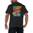Lucha Libre Comic Book Mexican Wrestling Cartoon Wrestler Men's Back Print T-Shirt Lucha Libre Comic Book Mexican Wrestling Cartoon Wrestler Men's Back Print T-Shirt