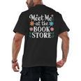 Meet Me At The Book Store Men's Back Print T-Shirt