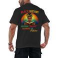 Melanin Honoring Past Inspiring Pride Book Month Men's Back Print T-Shirt