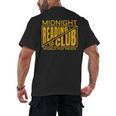 Midnight Reading Club Night Owl Book Readers Men's Back Print T-Shirt Midnight Reading Club Night Owl Book Readers Men's Back Print T-Shirt