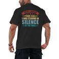 I Missed Your Call i Was Staring In Silence Introvert Men's Back Print T-Shirt I Missed Your Call i Was Staring In Silence Introvert Men's Back Print T-Shirt