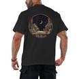 Moon Book Bookshelf Library Coffee Cup Star Stars Pattern Men's Back Print T-Shirt Moon Book Bookshelf Library Coffee Cup Star Stars Pattern Men's Back Print T-Shirt