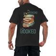 'My Weekend Is All Booked' Reading Book Introvert Librarian Men's Back Print T-Shirt 'My Weekend Is All Booked' Reading Book Introvert Librarian Men's Back Print T-Shirt