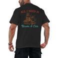 All I Need Is Books & Cats Cozy Men's Back Print T-Shirt All I Need Is Books & Cats Cozy Men's Back Print T-Shirt