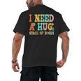 I Need A Huge Stack Of Books Reading Bookworm Joke Men's Back Print T-Shirt