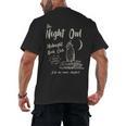 Night Owl Book Club Bookish Book Lover Tee Men's Back Print T-Shirt