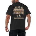 I Have No Shelf Control Book Lover Bookworms Men's Back Print T-Shirt