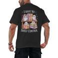 I Have No Shelf Control Ghost Reading Books Pun Men's Back Print T-Shirt