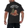 North Pole Book Club Gingerbread Christmas Reading Men's Back Print T-Shirt