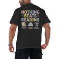 Nothing Beats Reading Book Librarian Across America Kids Men's Back Print T-Shirt
