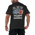 Nothing Beats Reading Rock Paper Scissors Book Lover Men's Back Print T-Shirt