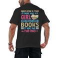 Once Upon A Time There Was A Girl Who Really Loved Books It Men's Back Print T-Shirt Once Upon A Time There Was A Girl Who Really Loved Books It Men's Back Print T-Shirt