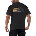 One More Chapter Sign Language Deaf Reading Book Lover Men's Back Print T-Shirt