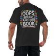 Oops I Bought Another Book Library Reader Bibliophile Men's Back Print T-Shirt Oops I Bought Another Book Library Reader Bibliophile Men's Back Print T-Shirt