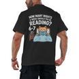 Orange Cat Reading Book 67 Six Seven Meme Men's Back Print T-Shirt Orange Cat Reading Book 67 Six Seven Meme Men's Back Print T-Shirt